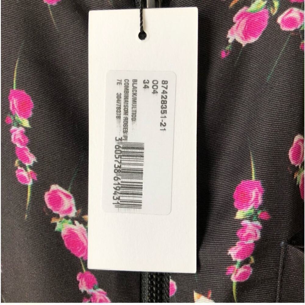 Sonia Rykiel Roses Print Wide Leg Jumpsuit Size 34 NWT - Picture 5 of 7